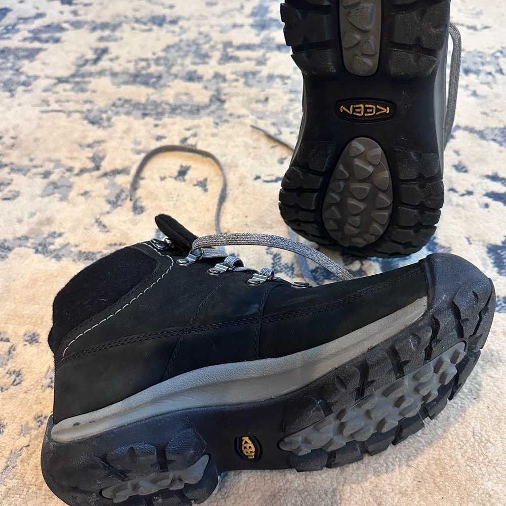 New Womens Keen Kaci‎ III Mid Waterproof Winter Leather Boots Black Size 7.5/8 - Picture 4 of 4